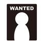 ポスター ポスター ウォンテッド,お尋ね者,英語,アルファベット,ポスター,貼り紙,1人,写真,尋ね人,探すのシルエット素材