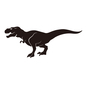 恐竜（ティラノサウルス） 恐竜,ティラノサウルス,肉食恐竜,獣脚類,爬虫類,絶滅種,大型,史上最大級,脊椎動物,古代のシルエット素材