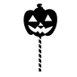 ジャックオーランタンのスティック ジャックオーランタン,スティック,カボチャ,ハロウィン,イベント,秋,10月,10月31日,ハロウィンパーティー,祭りのシルエット素材