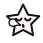 星 星 星,ほし,スター,夜,夜空,寝息,鼻提灯,眠る,寝る,睡眠のシルエット素材