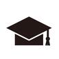 角帽 角帽,卒業式,3月,大学生,大学,卒業帽,卒業,素材,アイコン,ひし形のシルエット素材