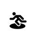 逃走 ピクトグラム,人,人物,逃走,避難,逃げる,走る,避難経路,緊急避難,地下のシルエット素材
