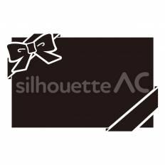 コーナーリボンのスクエアラベル