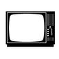 テレビ テレビ テレビ,家電,電化製品,チャンネル,ブラウン管,アナログ,画面,レトロ,アンティークのシルエット素材