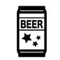 ビール ビール 沖縄,ビール,地ビール,沖縄のビール,星,3つ,缶ビール,お酒,缶ビール,クラフトビールのシルエット素材