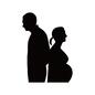 夫婦 夫婦 夫婦,男女,妊娠,妊婦,妊婦さん,母親,母,マタニティ,マタニティー,出産のシルエット素材
