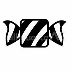 キャンディ　穴あき キャンディ,菓子,包みのシルエット素材