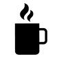 コーヒー コーヒー コーヒー,紅茶,ホットドリンク,飲み物,ドリンク,1杯,カップ,マグカップ,湯気,熱いのシルエット素材