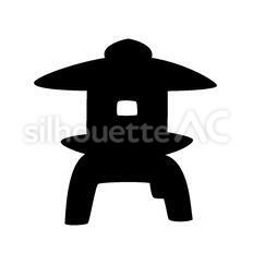 灯籠 灯籠,石灯籠,オブジェのシルエット素材