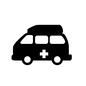 救急車 救急車 医療,病院,救急車,自動車,緊急車両,119番,乗り物,車,緊急搬送,赤十字のシルエット素材