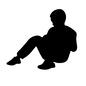 座る人 男性 座る人 男性 横,リラックス,横向き,男の子,男性,男,子供,座る人,人物,人のシルエット素材