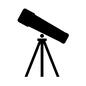 望遠鏡 アウトドア,望遠鏡,天体望遠鏡,観察,天体観測,ネイチャーウォッチング,望遠,観測,アイテム,道具のシルエット素材