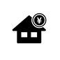 住宅ローン 住宅ローン 円,日本円,貨幣,お金,住宅ローン,三角屋根,一戸建て,銀行,マイホームのシルエット素材