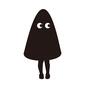 傘の仮装をする人 傘の仮装をする人 仮装,コスプレ,ハロウィン,人,人物,傘,妖怪,目,被り物,着ぐるみのシルエット素材