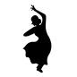 舞踊 舞踊 舞踊,伝統舞踊,女性,人,人物,踊る,ダンサー,全身,スカート,ポーズのシルエット素材