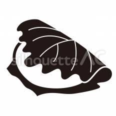 かしわもち かしわもち,餅,葉のシルエット素材