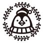 ペンギン ペンギン キャラ,ペンギン,ぺんぎん,マフラー,サンタ帽,クリスマスホーリー,輪っか,リース,クリスマスリース,キャラクターのシルエット素材