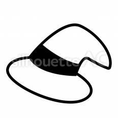 魔女の帽子　白抜き 帽子,被り物,魔女のシルエット素材