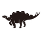 恐竜（ピナコサウルス） 恐竜,ピナコサウルス,植物食恐竜,曲竜類,絶滅種,白亜紀後期,脊椎動物,古代,生物,生き物のシルエット素材