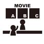 映画館 映画館 映画館,シネマ,ムービー,英語,選ぶ,3種類,映画,指さし,チケット売り場,カウンターのシルエット素材