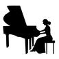 ピアニスト ピアニスト ピアニスト,ピアノ,グランドピアノ,弾く,ピアノコンクール,音楽,演奏,ミュージック,仕事,職業のシルエット素材