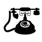 電話機 電話機 電化製品,ダイヤル,受話器,アナログ,アンティーク,レトロ,古い,電話のシルエット素材