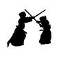 剣道 剣道 面打ち,面,剣道,武道,剣術,競技,スポーツ,動き,技,人物のシルエット素材