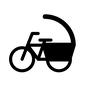 自転車タクシー 自転車タクシー 自転車タクシー,自転車,乗りもの,線,簡単,横向き,側面,屋根,曲線,タクシーのシルエット素材