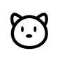 動物の顔 動物の顔 動物の顔,ペット,動物,アニマル,飼う,飼育,顔,正面,アップ,ペット用品のシルエット素材