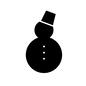 雪だるま 雪だるま 冬,レジャー,行楽,旅行,雪原,ゲレンデ,雪遊び,雪だるま,ゆきだるま,バケツのシルエット素材