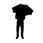 雨の日　男性 人物,男性,カサ,傘,梅雨,雨,雨天,雨降り,降水,雨の日のシルエット素材