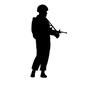 軍人 サバイバルゲーム,サバゲ,銃,武器,人,人物,軍,軍隊,軍人,戦いのシルエット素材