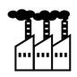 火力発電所 火力発電所 発電所,火力発電,発電,火力発電所,建物,外観,工場,煙,煙突,インフラのシルエット素材