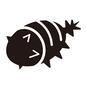 古代生物 古代生物 とげとげ,トゲトゲ,古代魚,海の生き物,海中,生き物,生物,古生物,古代生物のシルエット素材