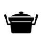 両手鍋 両手鍋 昭和,レトロ,両手鍋,鍋,なべ,キッチン,キッチンツール,調理用具,料理道具,煮るのシルエット素材