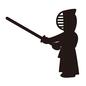 剣道 剣道 剣道,全身,横向き,竹刀,構え,防具,武道,横向き,剣道着,スポーツのシルエット素材