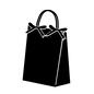 手提げ袋 手提げ袋 手提げ袋,紙袋,包装袋,ギフトバック,プレゼント,ギフト,贈り物,包装,記念品,お祝いのシルエット素材