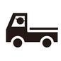 トラック トラック トラック,軽トラ,軽トラック,車,麦わら帽子,人,ピクトグラム,運転,農家,農業のシルエット素材
