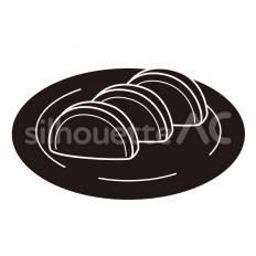 かまぼこ かまぼこ,魚加工品,切り身のシルエット素材