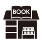 本屋 本屋 本屋,本,本型看板,看板,陳列棚,英語,単語,店,店舗,外観のシルエット素材