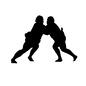 相撲 基本技,国技,相撲,角力,競技,スポーツ,動き,技,人物,2人のシルエット素材