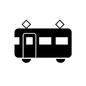 電車 電車 乗り物,電車,汽車,列車,1両,車両,車輌,街,交通,パンタグラフのシルエット素材
