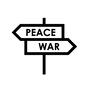 看板 看板 看板,プラカード,道しるべ,道案内,立て看板,標識,PEACE,WAR,戦争,平和のシルエット素材