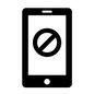 使用禁止 禁止,使用禁止,スマホ禁止,使えない,スマートフォン,スマホ,携帯,モバイル,不可,ダメのシルエット素材