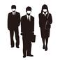 マスク姿の社員 マスク姿の社員 マスク,ビジネス,男女,人物,会社員,スーツ,新しい生活様式,withコロナ,ウィズコロナ,コロナ対策のシルエット素材