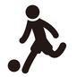 サッカー サッカー サッカー,ボール,サッカーボール,生徒,授業,部活,体育,スポーツ,ピクトグラム,人物のシルエット素材