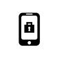 スマートフォン スマートフォン ロック,セキュリティー,プライバシー,スマホ,スマートフォン,携帯,モバイル,電話,携帯電話,タブレットのシルエット素材
