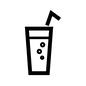 ドリンク ドリンク 飲み物,冷たい,グラス,コップ,ストロー,炭酸,泡,ジュース,ソーダのシルエット素材