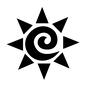 太陽 太陽,三角,丸,ぐるぐる,渦巻き,うずまき,図,図形,メキシコ合衆国,メキシカンのシルエット素材