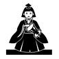 五人囃子 五人囃子 五人囃子,鼓,男,ひなまつり,ひな祭り,雛祭り,雛まつり,雛人形,ひな人形,お雛様のシルエット素材